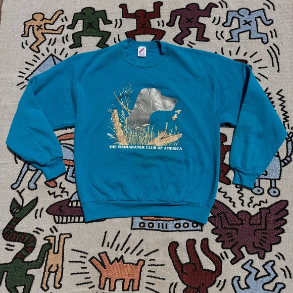 Jerzees Other - Vintage Blue Jerzees Graphic Crewneck Pullover - The Weimaraner Club of America